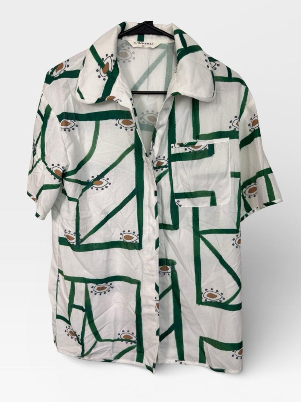 Commense SET Print Drawstring Shorts Set NWOT - image 2